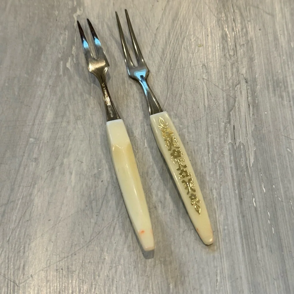 Mid Century Modern Appetizer Forks